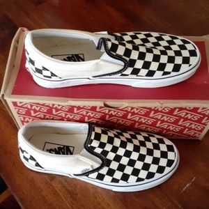 VANS Classic Slip-On Black and White Checkerboard